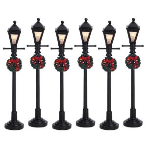 Gas Lantern Street Lamp, Set Of 6