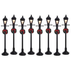 Gas Lantern Street Lamp, Set Of 8 3V