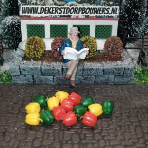 paprika´s, set van 15 stuks