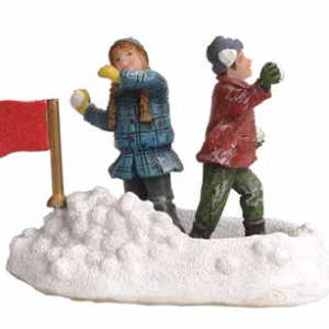 Birte and Jochum are having a snowfight*